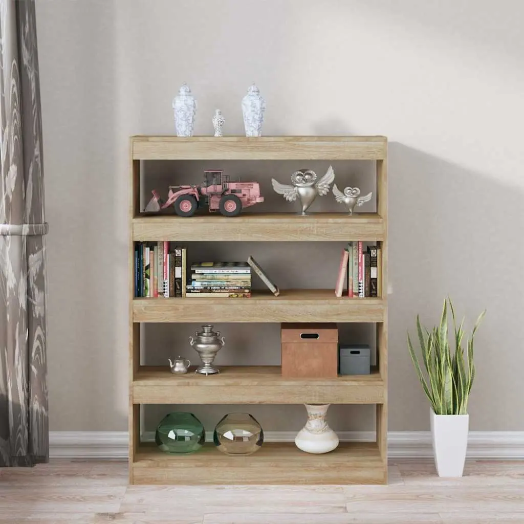 Brown Book Cabinet Room Divider and Storage Unit
