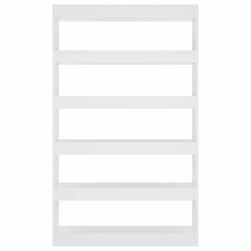 Wooden Book Cabinet White Room Divider Storage Shelving Unit 100x30x166cm