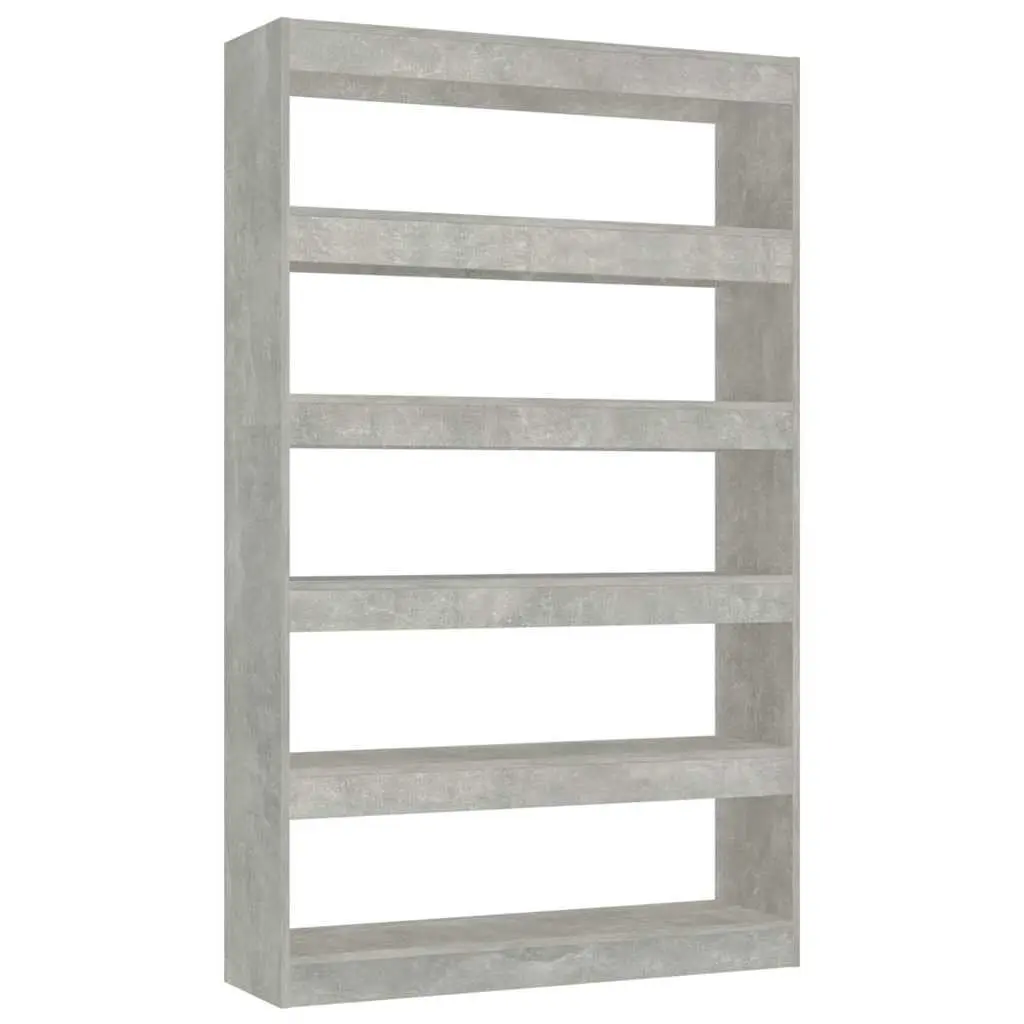 Grey Standing Book Cabinet and Room Divider