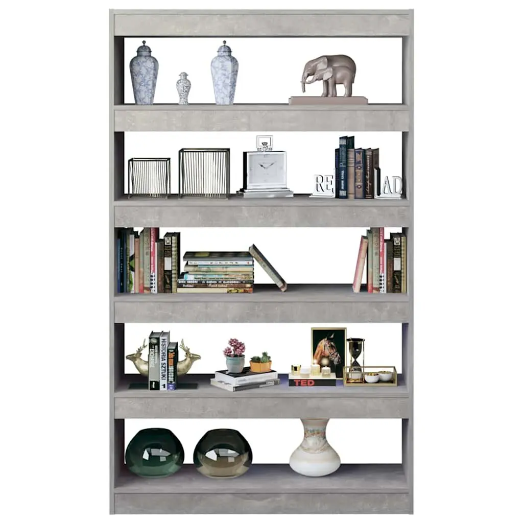 Grey Standing Book Cabinet and Room Divider