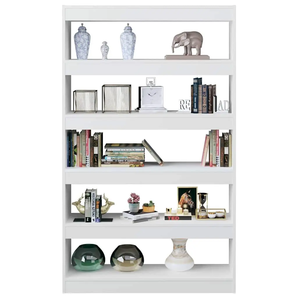 High Gloss White Wooden Book Cabinet for Room Division