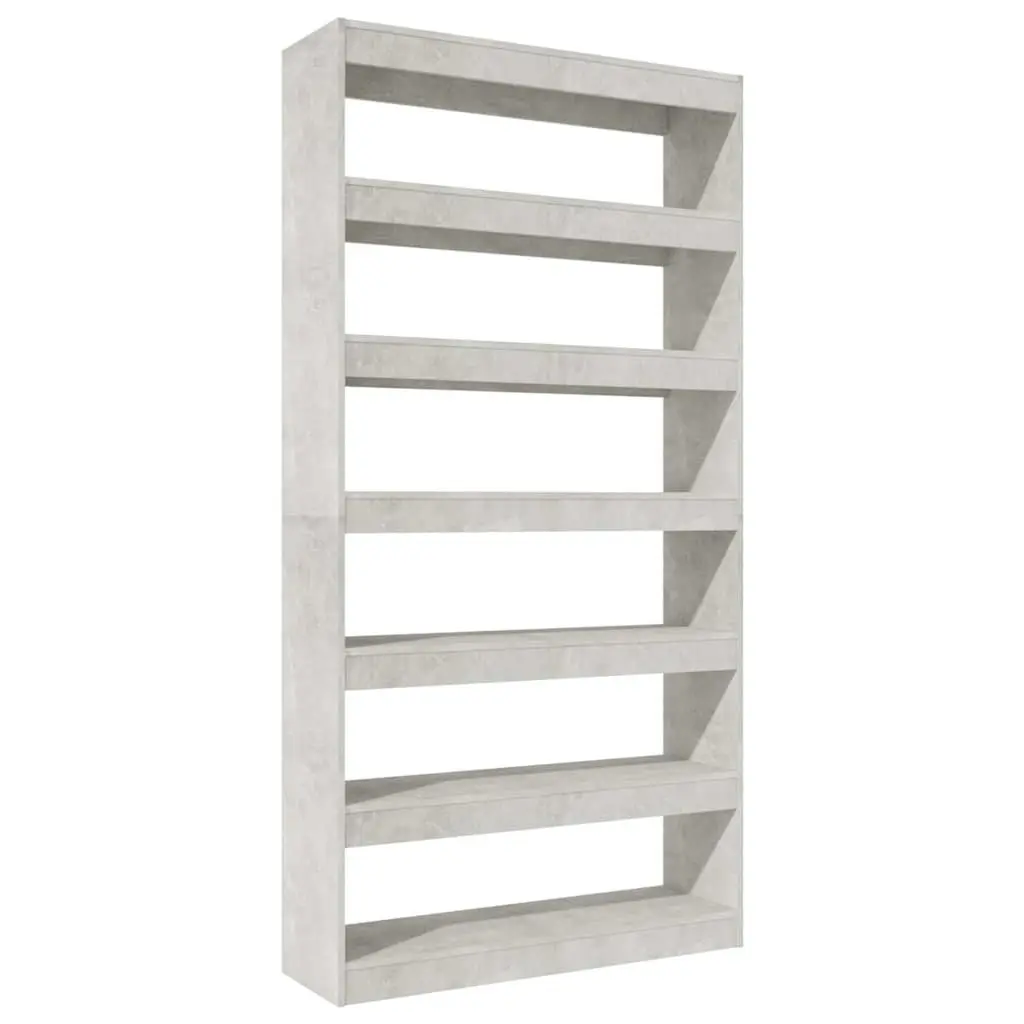 Grey Engineered Wood Book Cabinet Room Divider