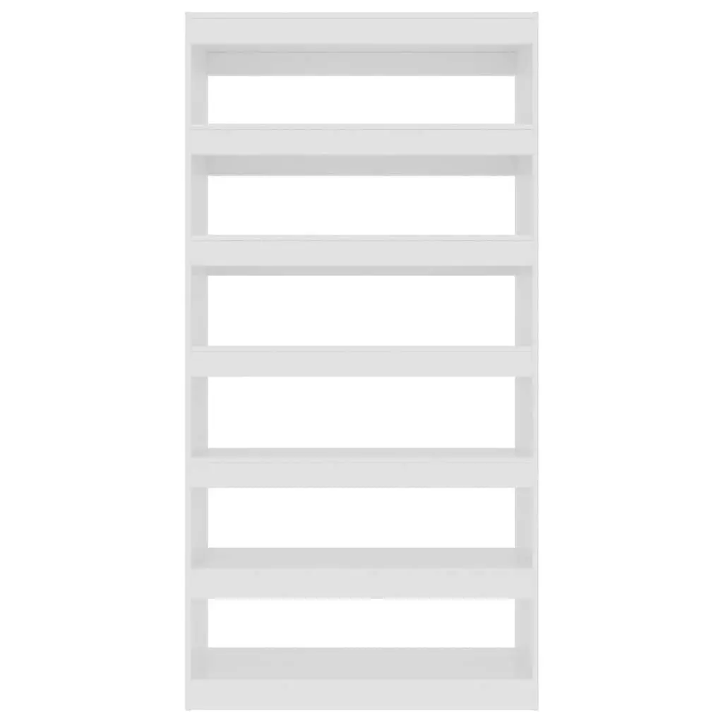 High Gloss White Book Cabinet and Room Divider