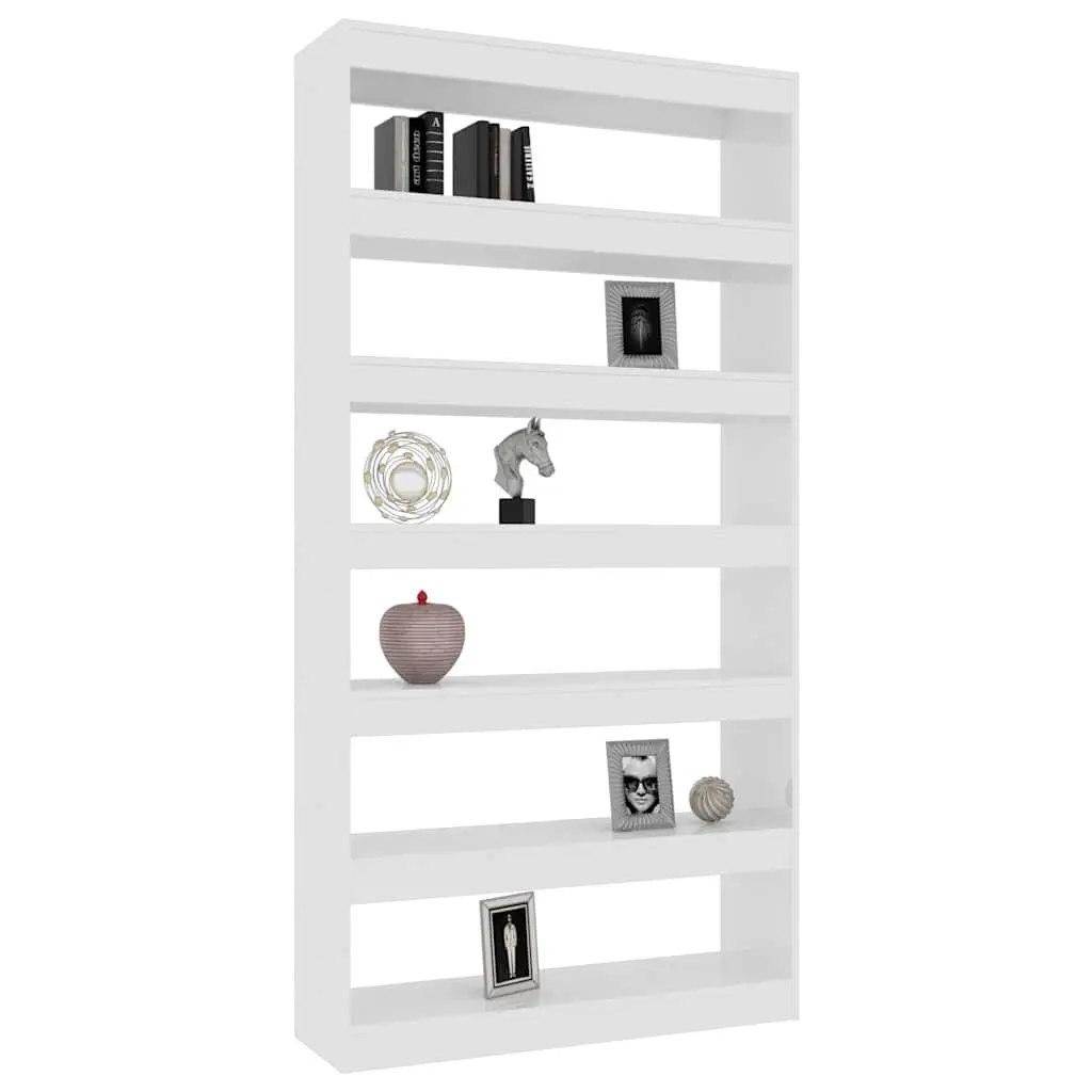High Gloss White Book Cabinet and Room Divider