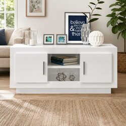 Modern White High Gloss TV Cabinet for Your Living Space