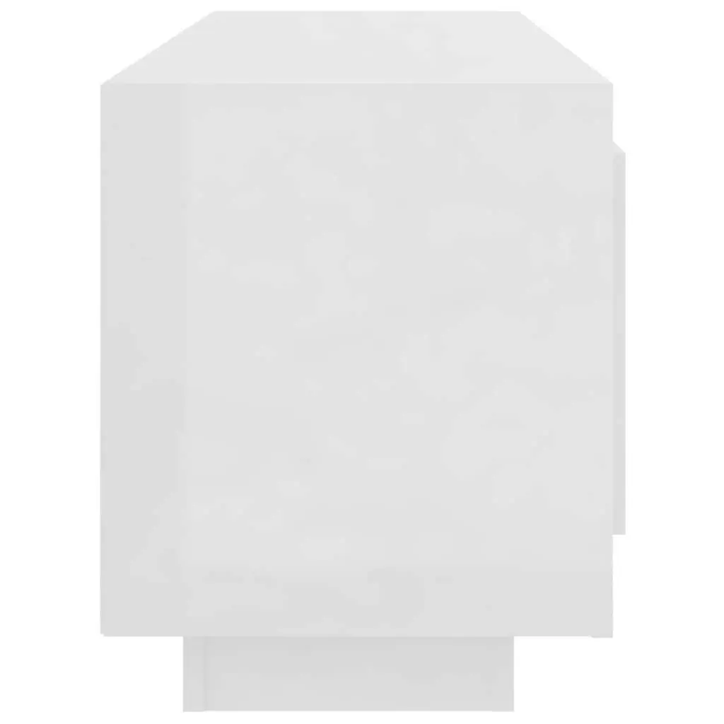 TV Cabinet White High Gloss Modern Storage Unit Media Stand Shelves Organiser