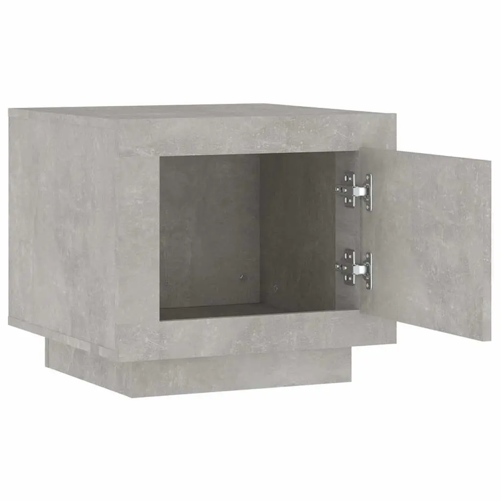 Coffee Table Grey 51x50x45 cm Engineered Wood Storage Door Accent Home Furniture