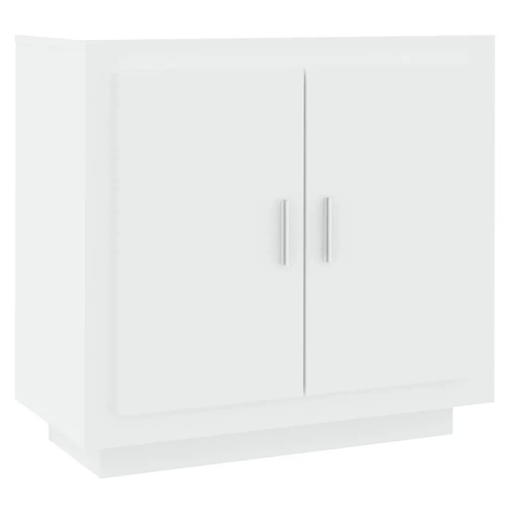 White Sideboard Storage Cabinet 80x40x75 cm