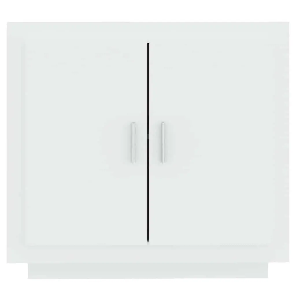 White Sideboard Storage Cabinet 80x40x75 cm