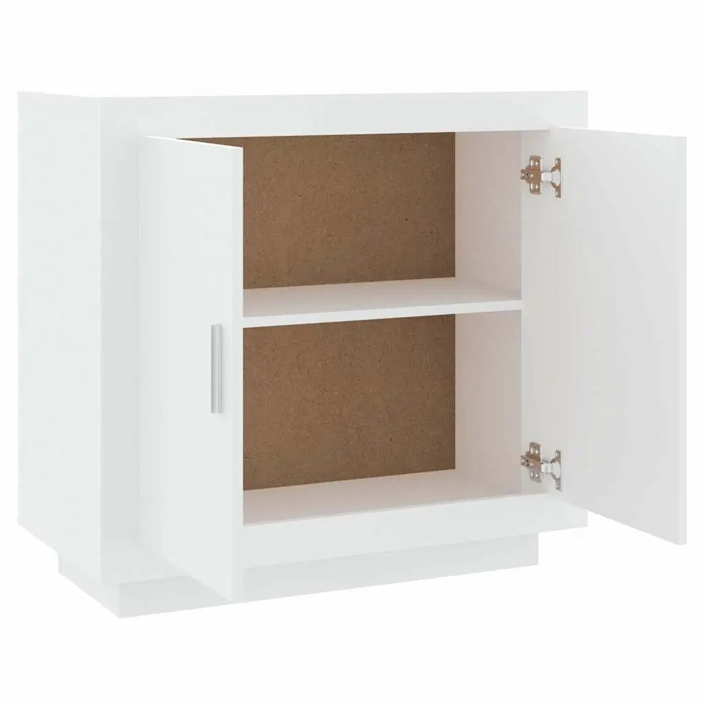 White Sideboard Storage Cabinet 80x40x75 cm