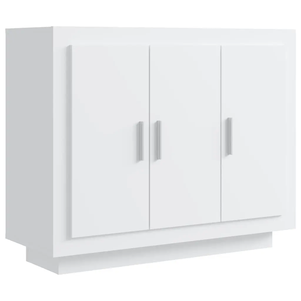 Sideboard White Storage Cabinet 92 x 35 x 75 cm Engineered Wood