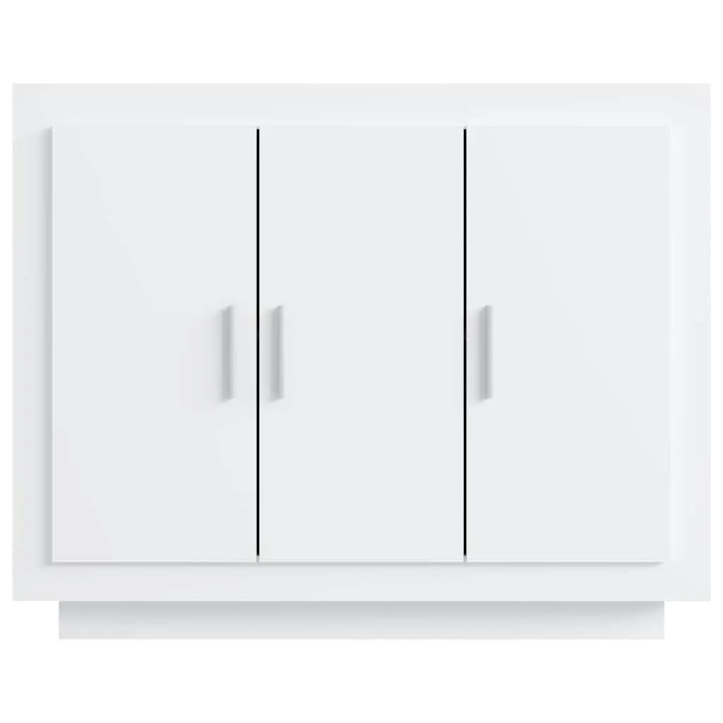 Sideboard White Storage Cabinet 92 x 35 x 75 cm Engineered Wood