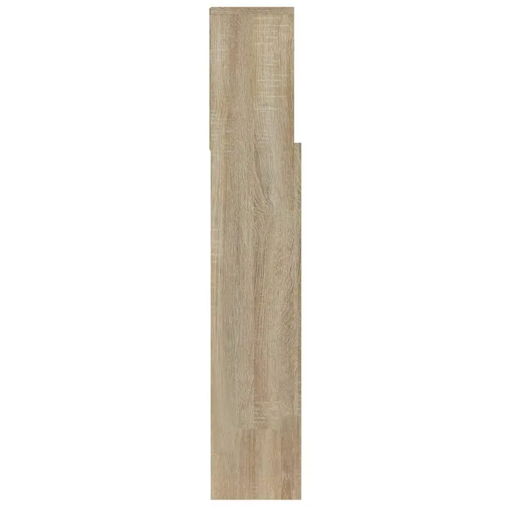 Sonoma Oak 100cm Brown Headboard Cabinet for Storage
