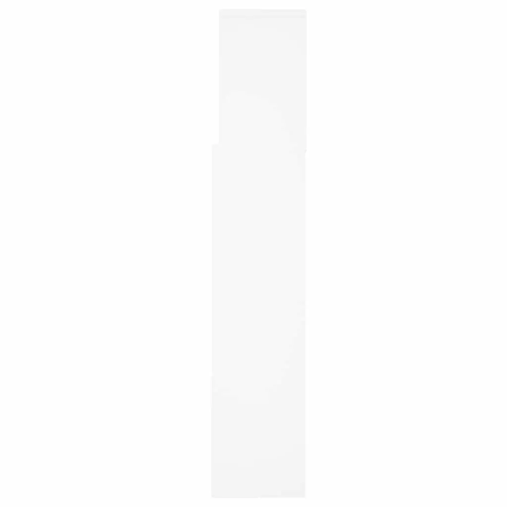 White Wall-Mount Headboard Cabinet 160cm Storage