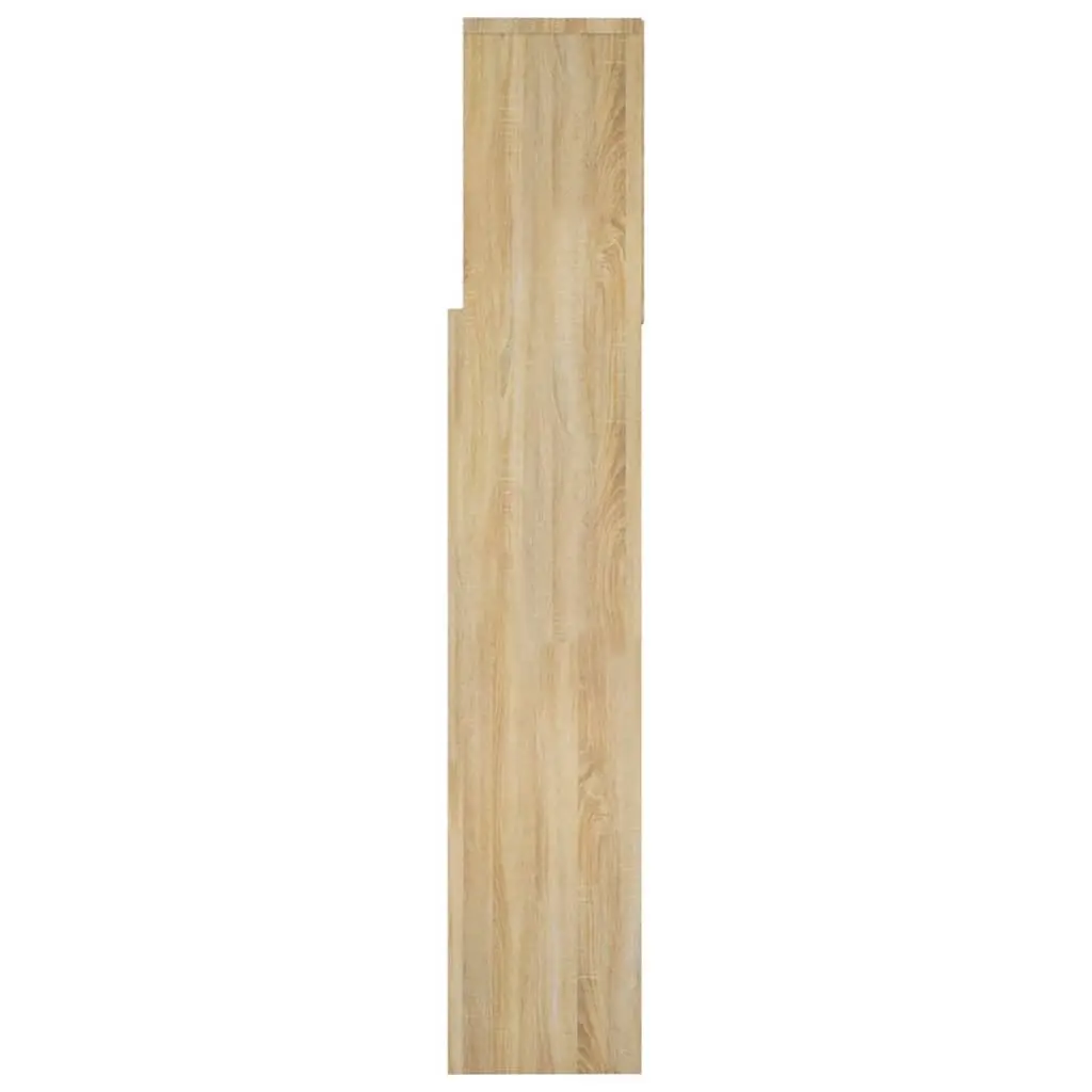 Brown 160cm Headboard Cabinet for Bed Storage