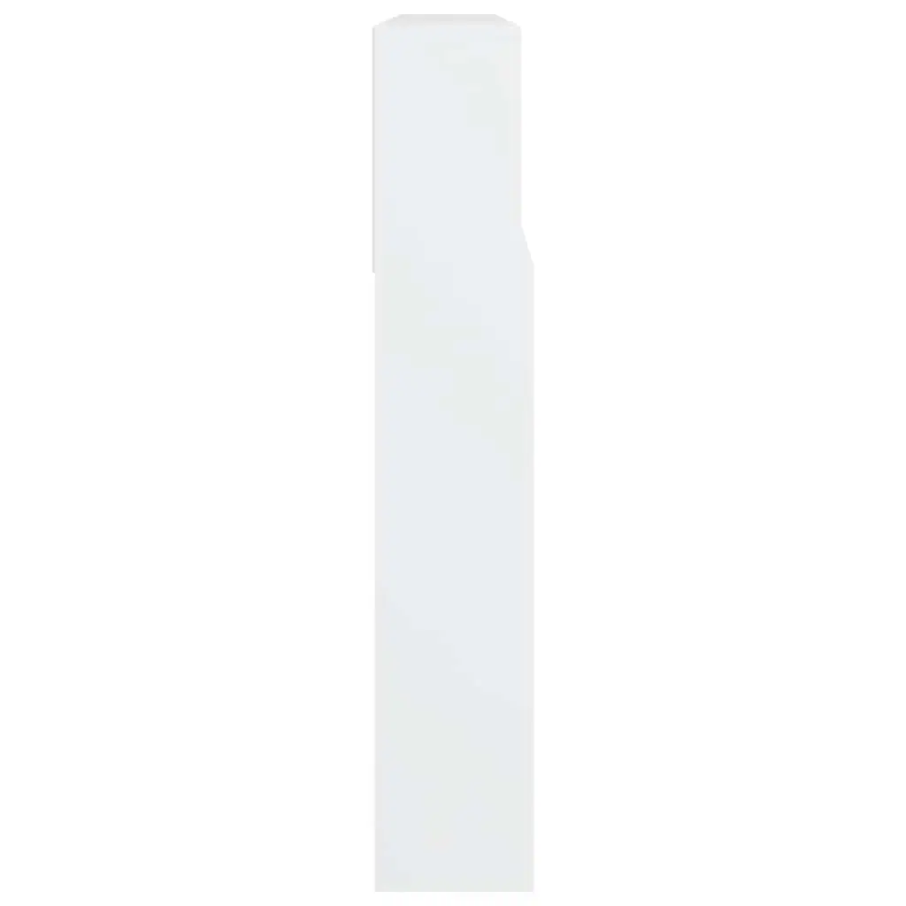White Headboard Cabinet for Bedroom Storage