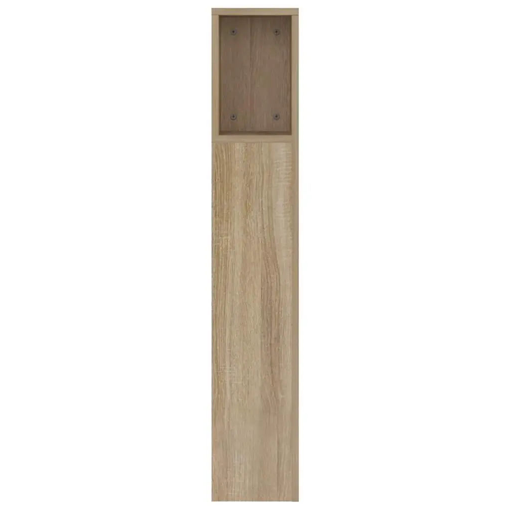 Headboard Cabinet Brown 160 cm Bedroom Storage Engineered Wood Bedside
