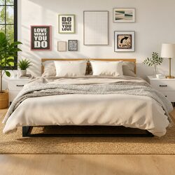 Stylish Bedside Cabinets in White High Gloss Finish