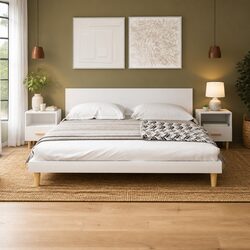 Scandinavian Design Bedside Cabinets 2-Piece Set