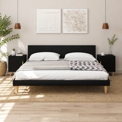 Elegant Black Bedside Cabinet Set for Your Bedroom