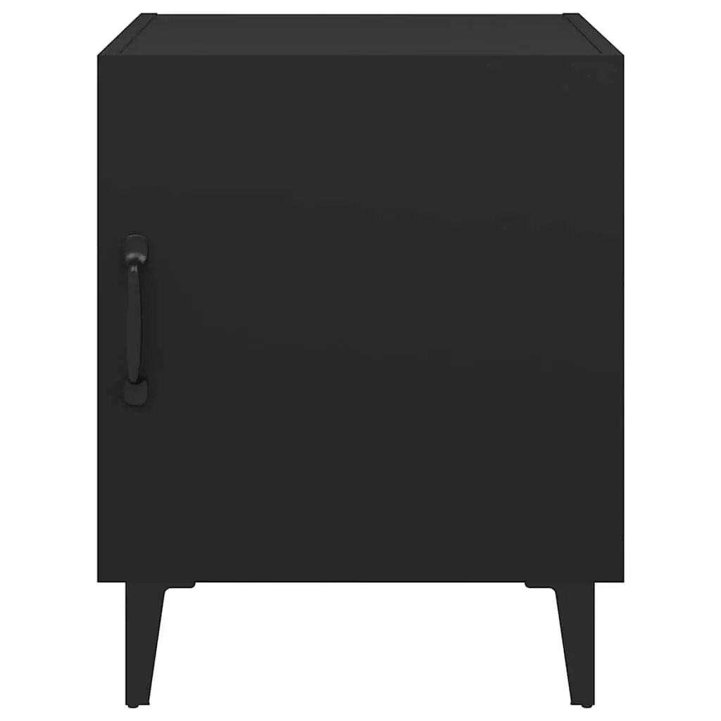 Black Nightstand Set for Bedroom Storage
