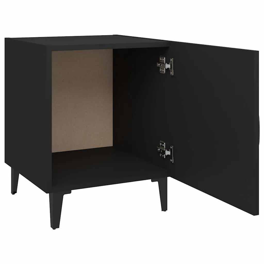 Black Nightstand Set for Bedroom Storage