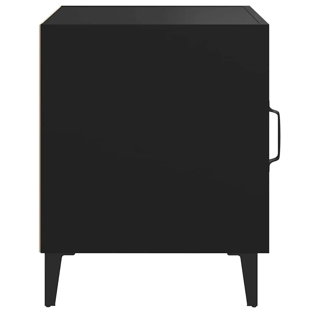Black Nightstand Set for Bedroom Storage