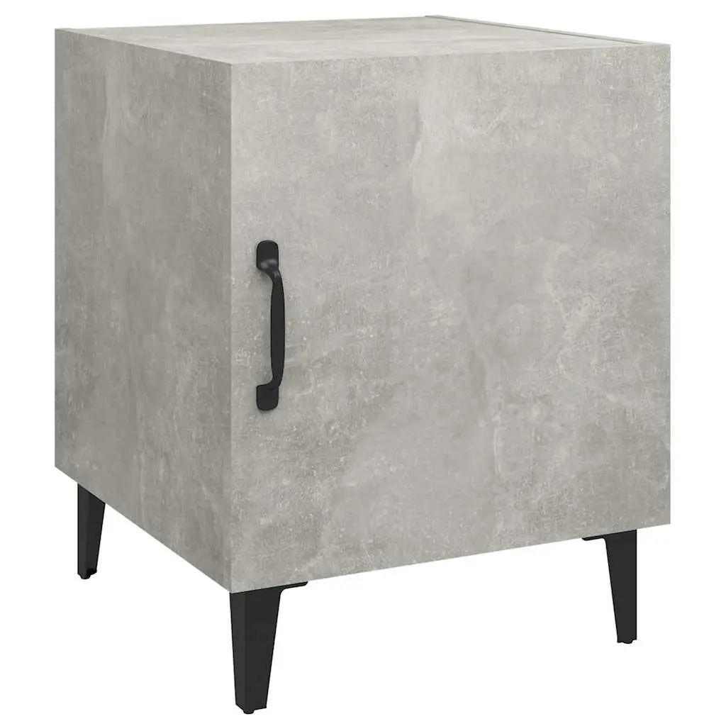 Grey Engineered Wood Nightstands Set