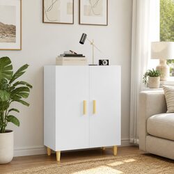 White Storage Buffet Sideboard Cabinet 70x34x90cm