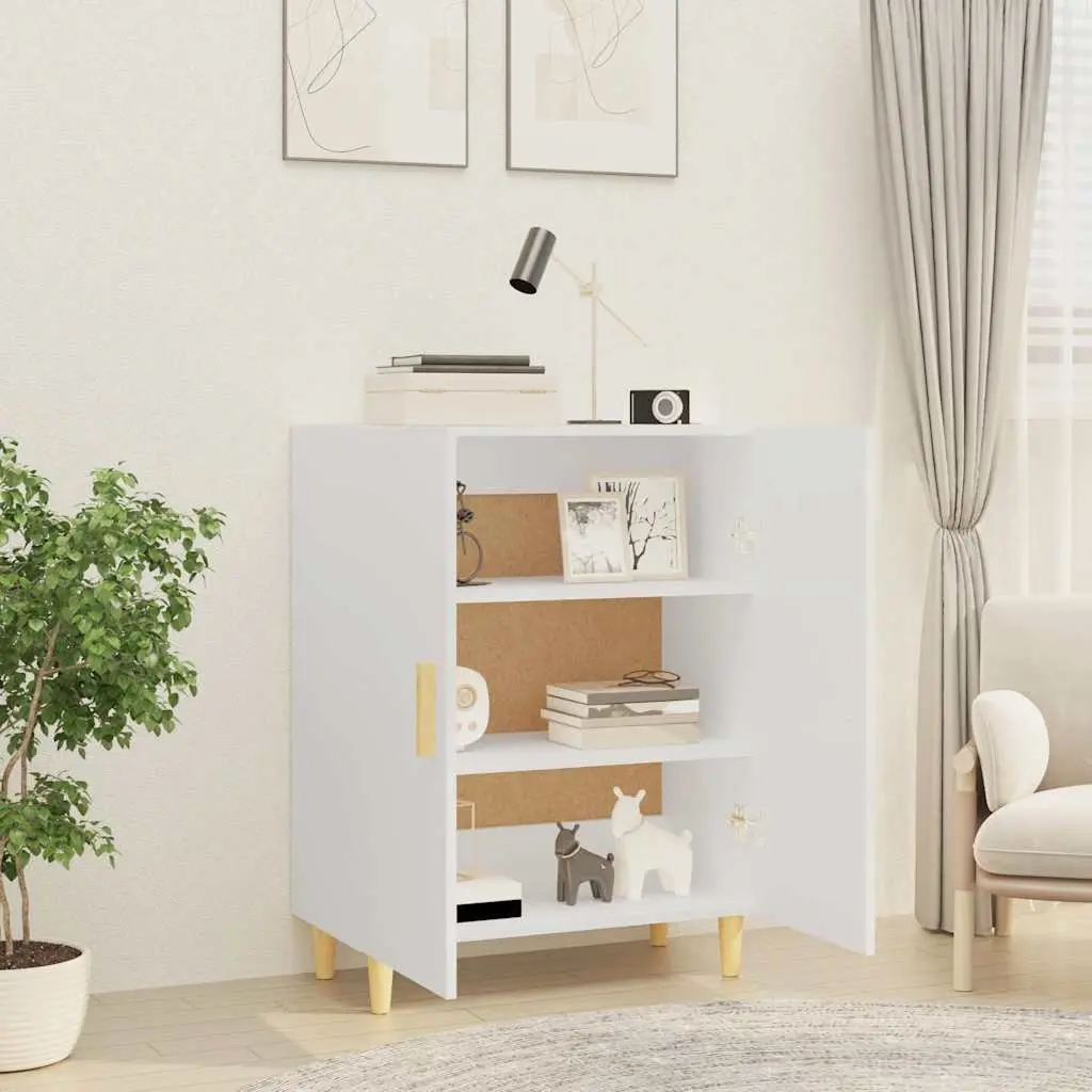 White Storage Buffet Sideboard Cabinet 70x34x90cm