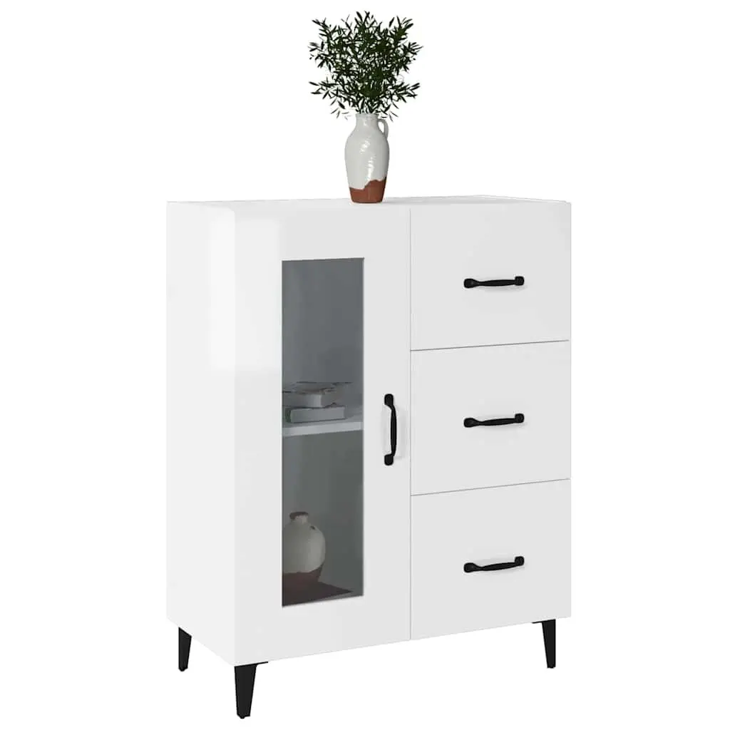 High Gloss White Sideboard for Storage