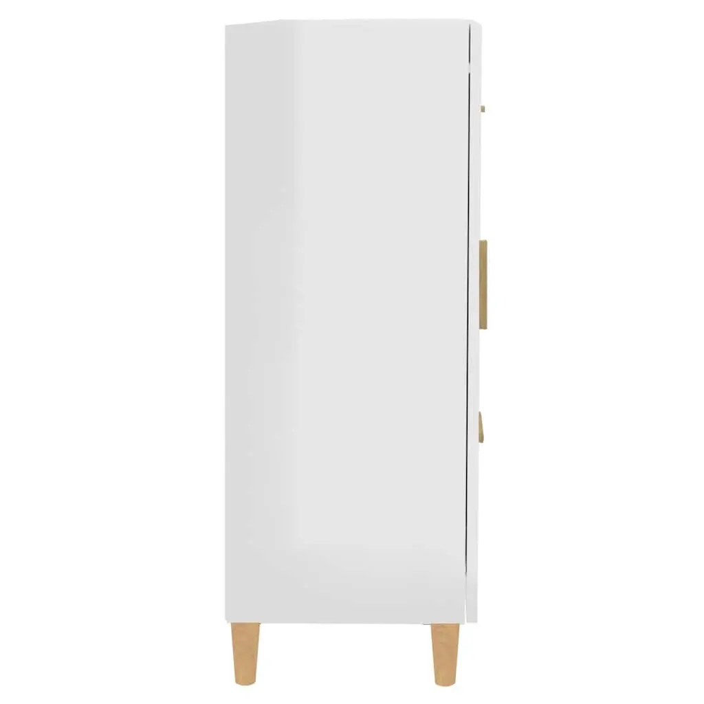 White High Gloss Sideboard Storage Cabinet
