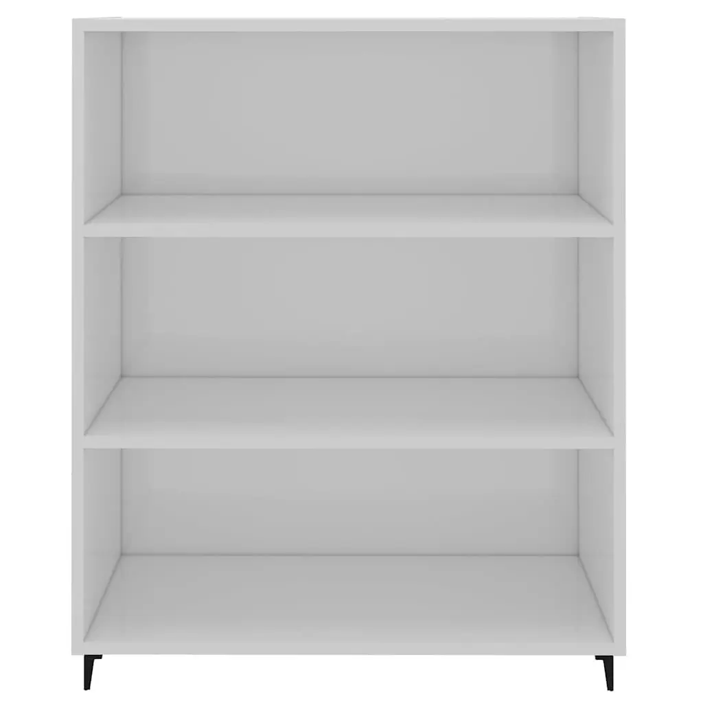 High Gloss White Sideboard Storage Cabinet 69.5x32.5x90cm
