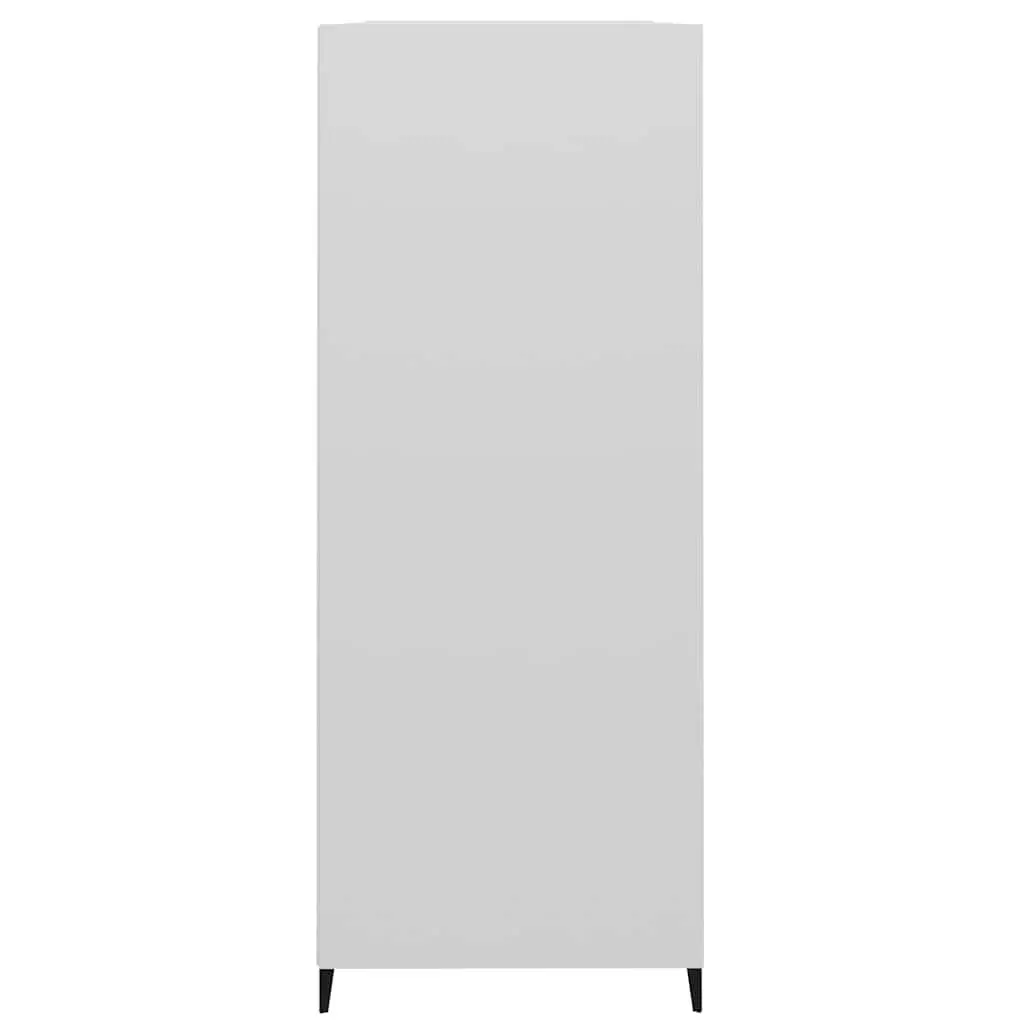 High Gloss White Sideboard Storage Cabinet 69.5x32.5x90cm