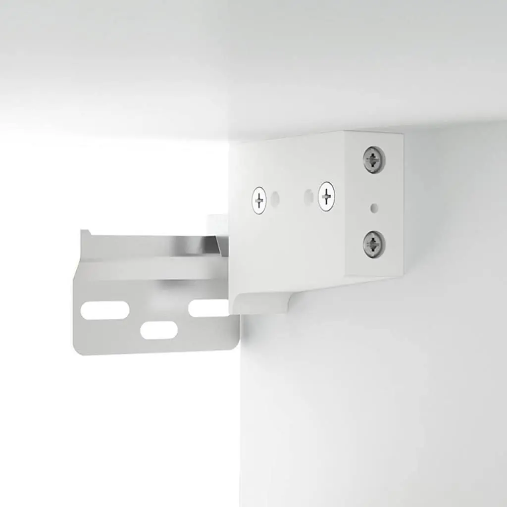 Hanging Wall Cabinet White Storage Organiser Engineered Wood 69.5x34x90cm