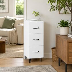 Elegant White Sideboard Storage Cabinet for Living Spaces