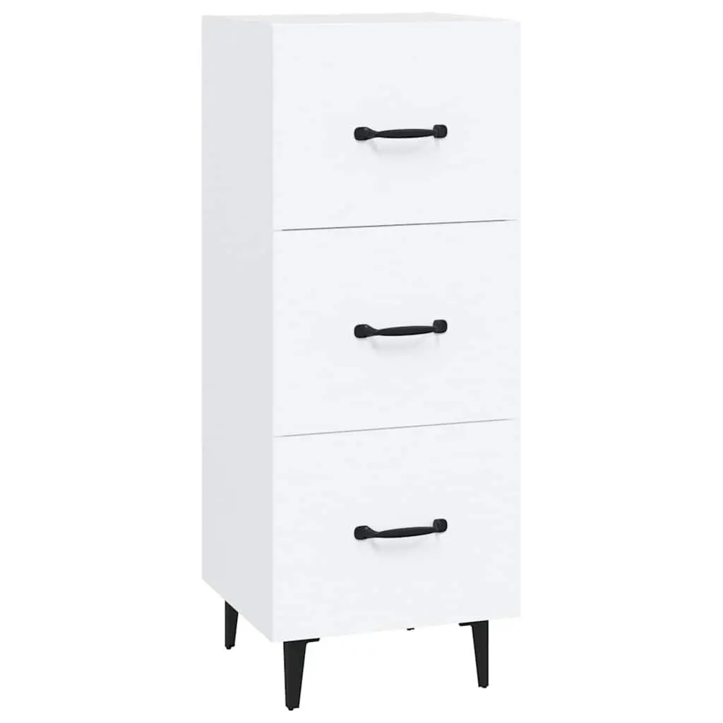 White Sideboard Storage Cabinet for Living Spaces