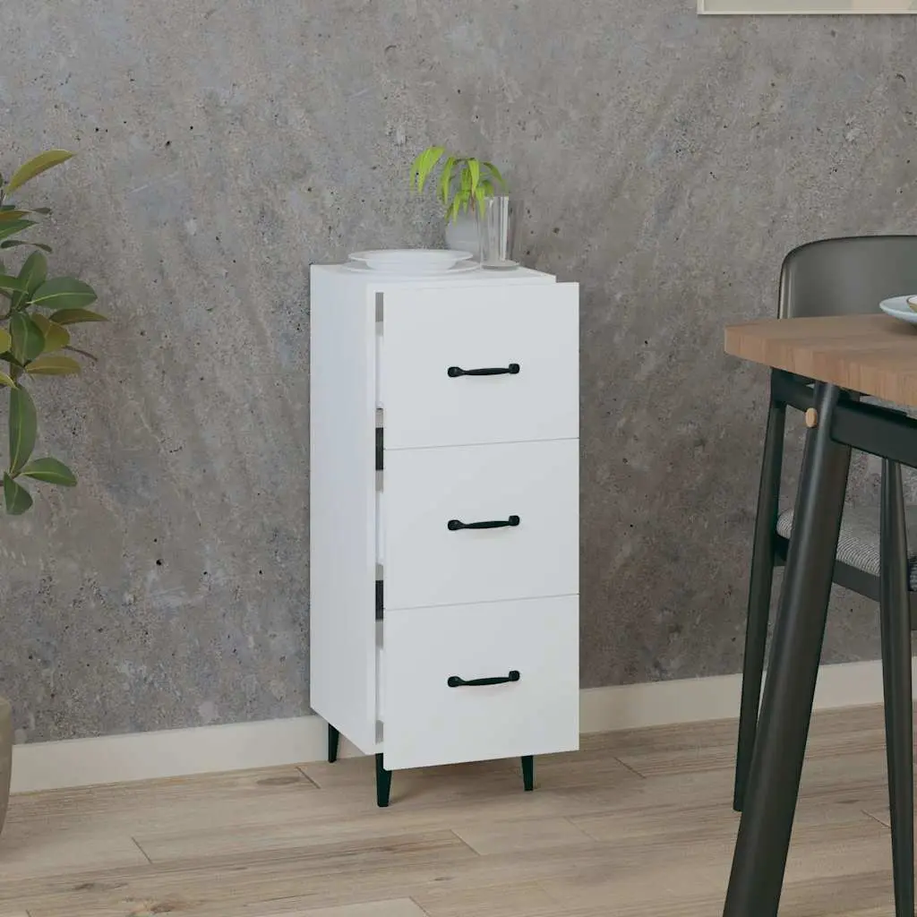 White Sideboard Storage Cabinet for Living Spaces