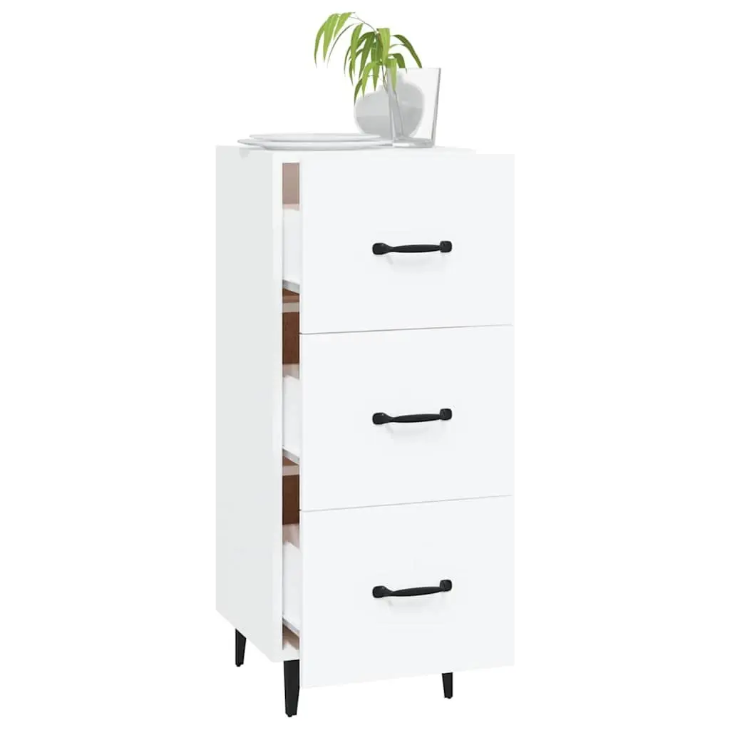 White Sideboard Storage Cabinet for Living Spaces