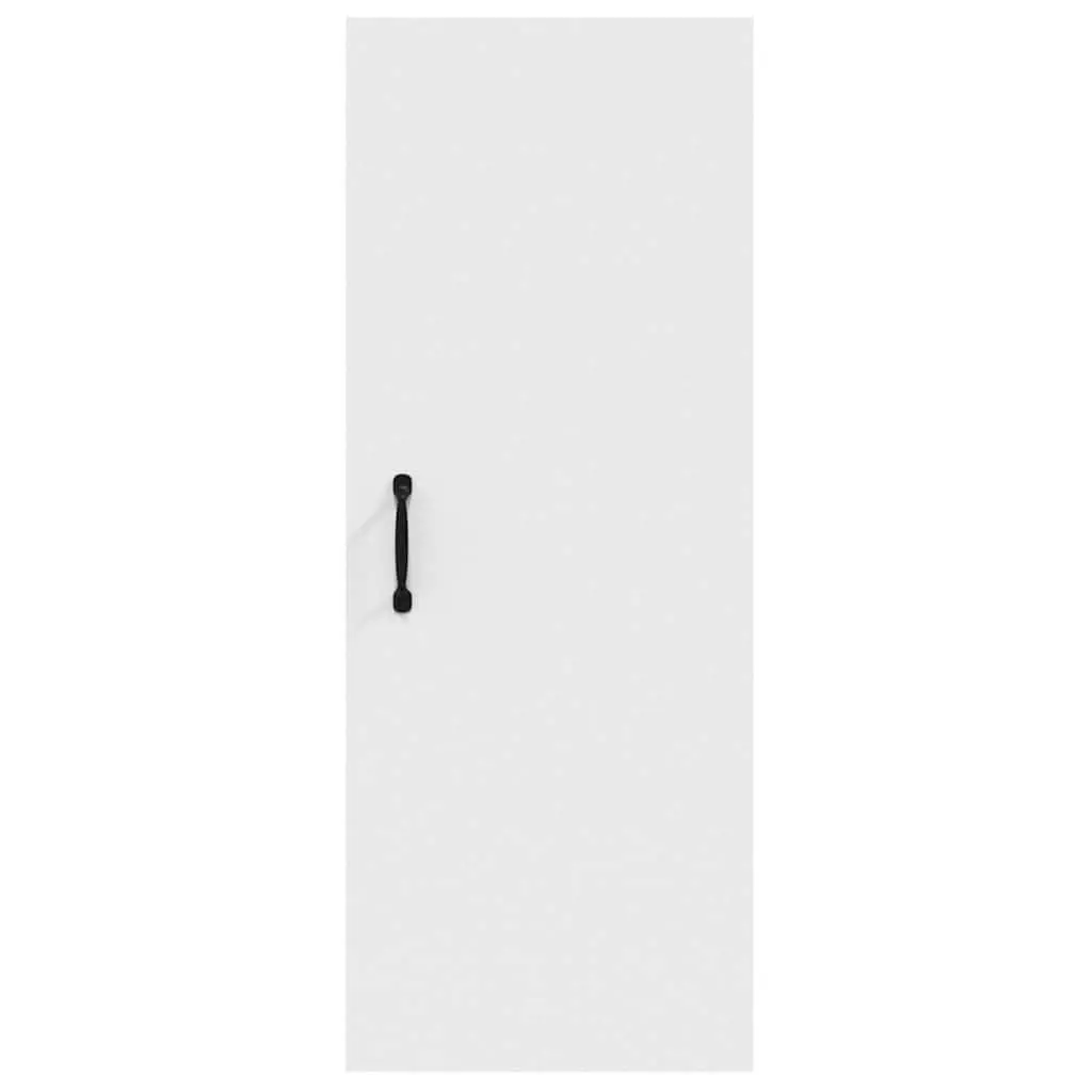 Hanging Wall Cabinet White 34.5x34x90 cm Engineered Wood Storage Organiser Shelving Unit