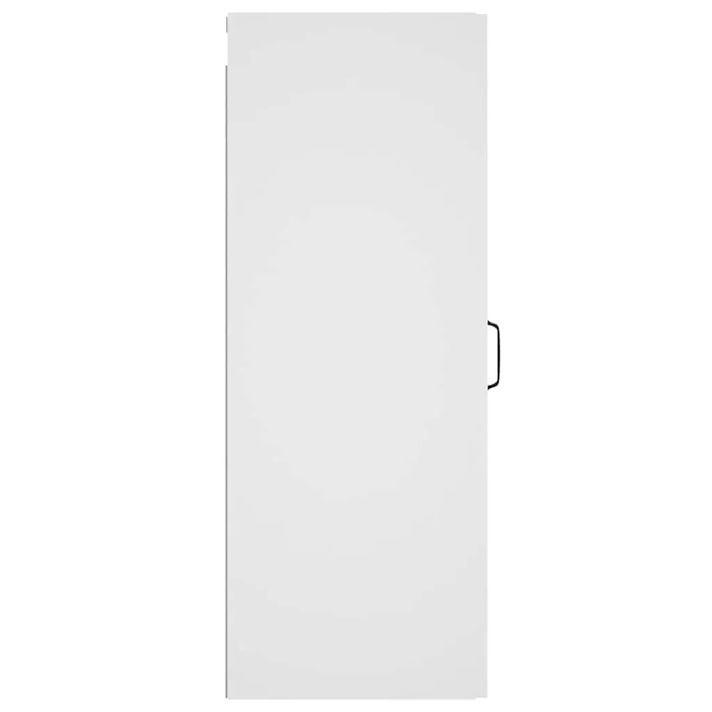 Hanging Wall Cabinet White 34.5x34x90 cm Engineered Wood Storage Organiser Shelving Unit