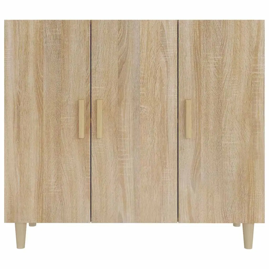 Brown Sideboard Storage Cabinet 90x34x80 cm