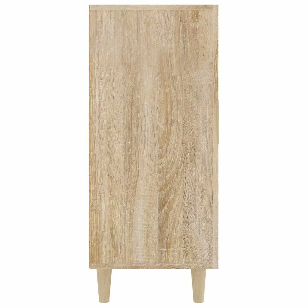 Brown Sideboard Storage Cabinet 90x34x80 cm