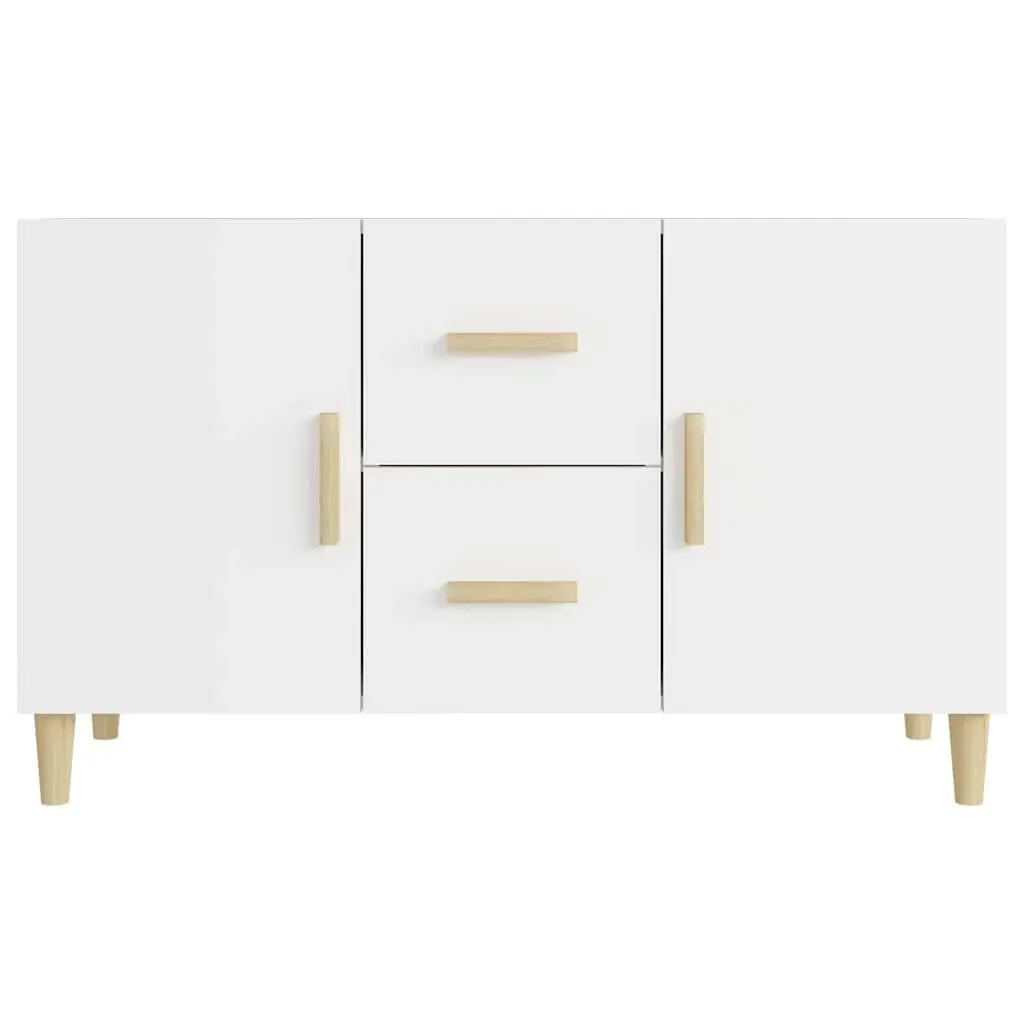 White Sideboard 100x36x60cm with Storage