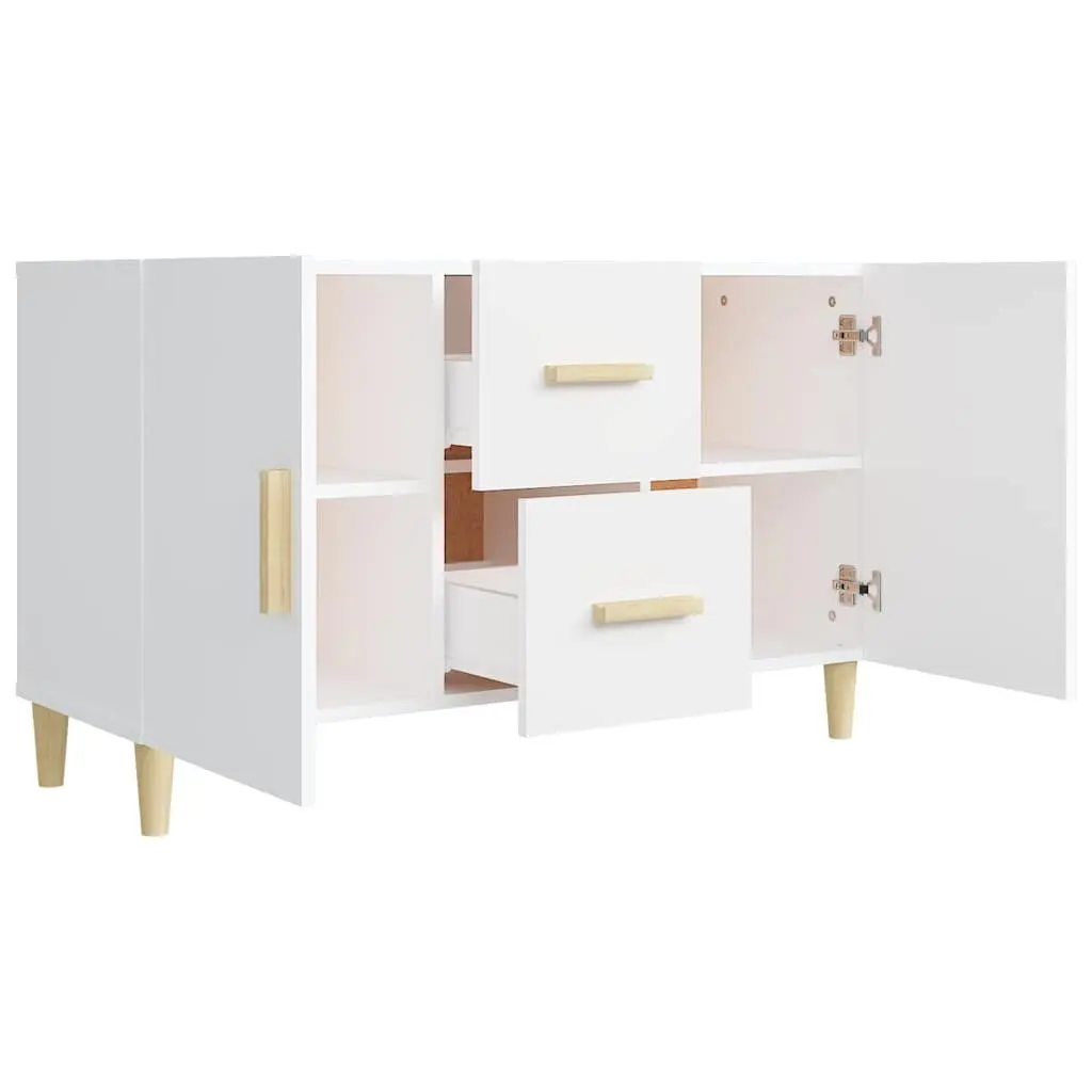 White Sideboard 100x36x60cm with Storage