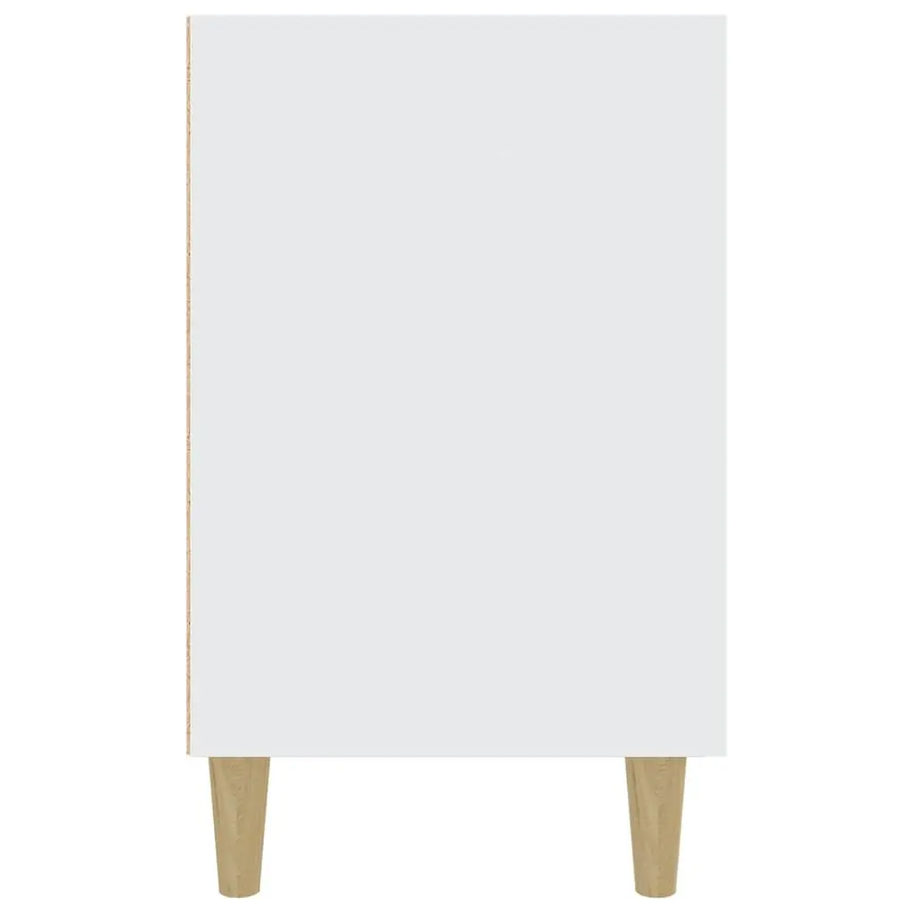 White Sideboard 100x36x60cm with Storage
