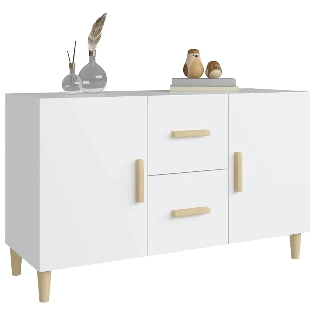 White Sideboard 100x36x60cm with Storage