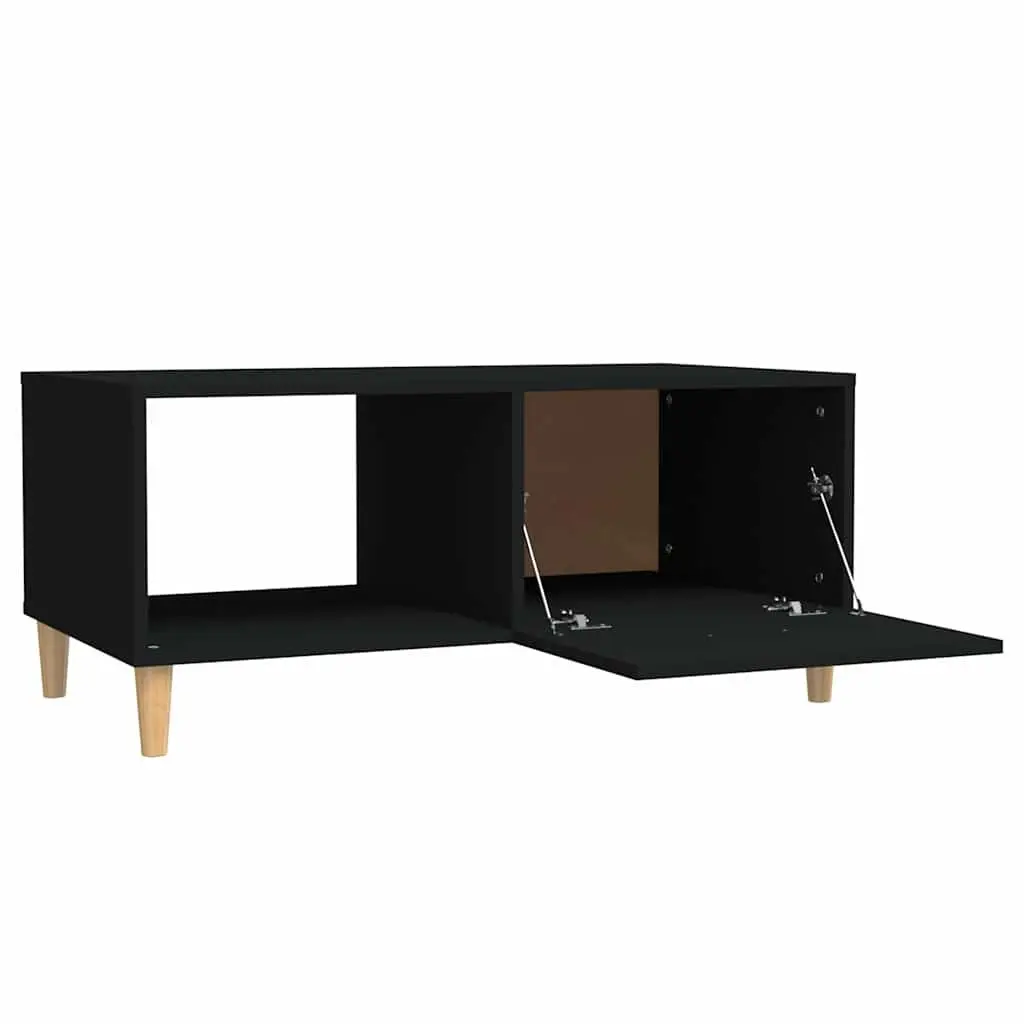 Coffee Table Black Modern Accent Furniture 89.5 x 50 x 40 cm Engineered Wood