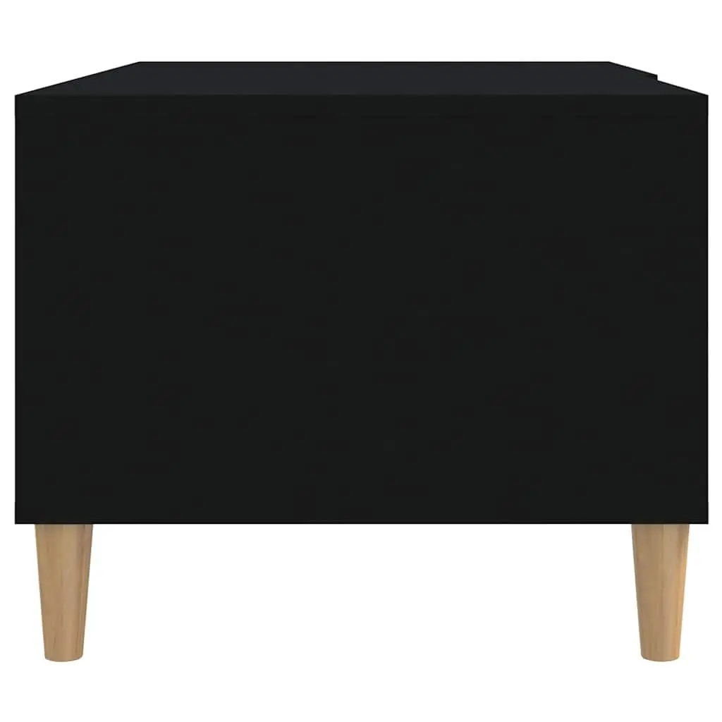 Coffee Table Black Modern Accent Furniture 89.5 x 50 x 40 cm Engineered Wood
