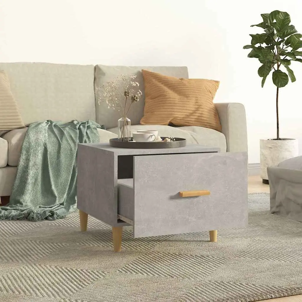 Set of 2 Grey Coffee Tables with Storage Drawers